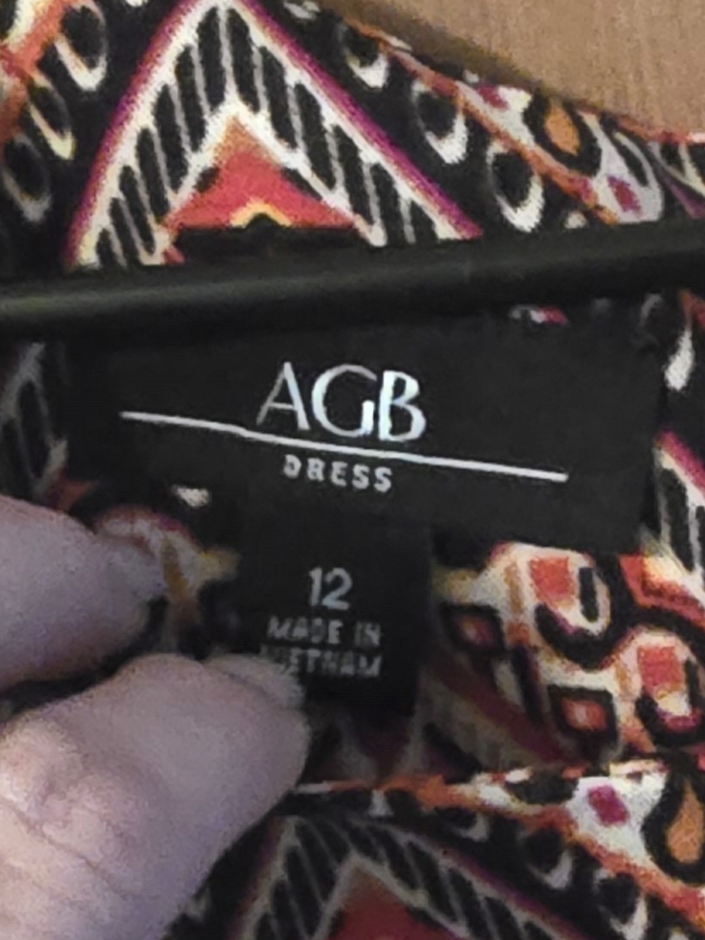 AGB Multicolor Geometric Shift Dress - NEW without Tags - Picture 6 of 6